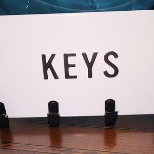 White and Black 'KEYS' Wall Decor